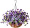 Artificial Hanging Flowers for Outdoors, 5 Bundles UV Resistant Artificial Hanging Baskets,All Weather Fake Flowers for Patio, Porch, Yard, Window Box,Home for Spring Summer Decoration